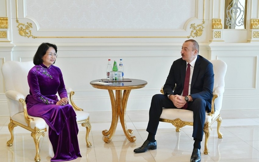 Президент Ильхам Алиев принял вице-президента Вьетнама Данг Тхи Нгок Тхинь - ФОТО - ОБНОВЛЕНО