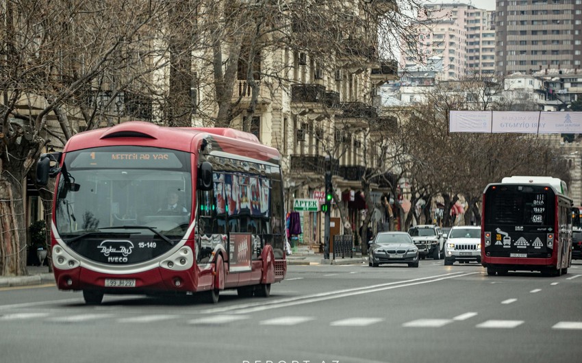 AYNA: Avtobusla sərnişindaşıma 6 % artıb