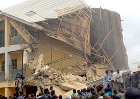 Nigeria school collapse kills 16 students, traps others