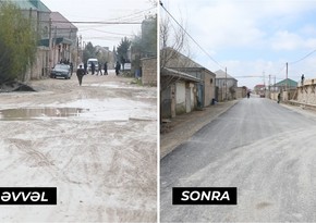 “Report”un süjetindən sonra Suraxanı rayonunda yola asfalt çəkilib - VİDEO