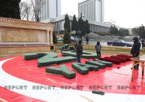 На Аллее шехидов идет подготовка к годовщине трагедии 20 Января