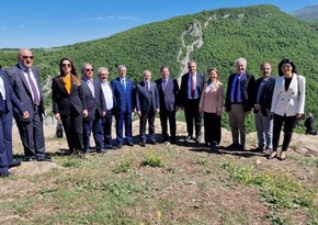 Azerbaijani, Turkish and Georgian officials visit Jydyr plain in Shusha