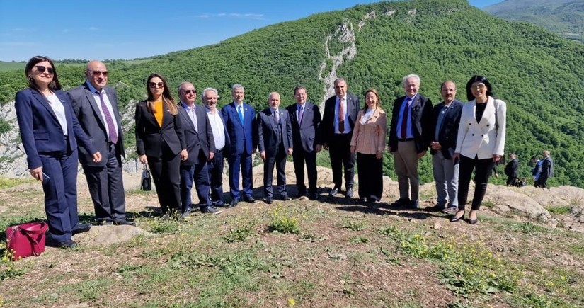 Парламентарии Азербайджана, Турции и Грузии посетили Джыдыр-дюзю