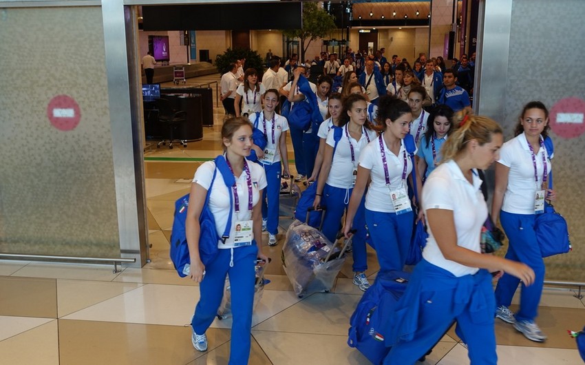 ​First group of Italian and British athletes to compete in I European Games arrived in Baku