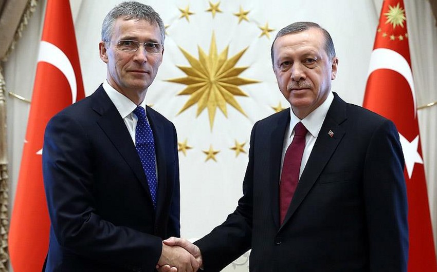 ​Türkiyə prezidenti NATO-nun baş katibi ilə görüşüb