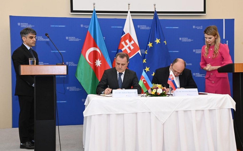 Азербайджан и Словакия подписали соглашение об избежании двойного налогообложения
