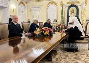 Allahshukur Pashazada meets with Patriarch of Moscow and All Russia