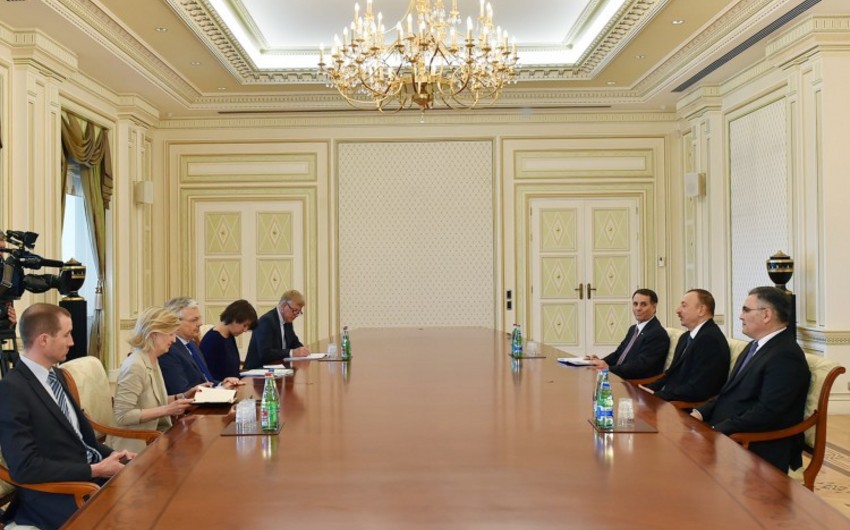 President Ilham Aliyev received a delegation led by Belgian Deputy Prime Minister