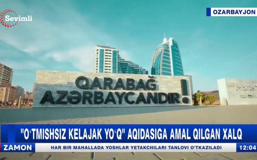 Özbəkistanın populyar “Sevimli TV telekanalında Bakı haqqında veriliş nümayiş olunub