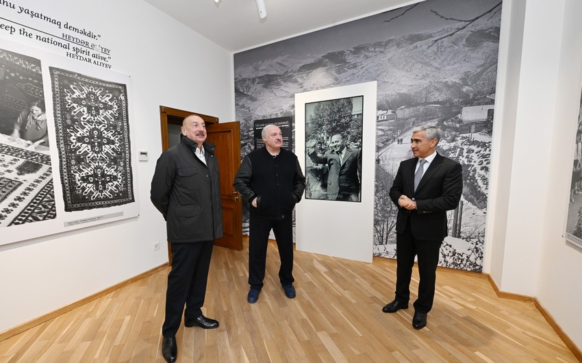 Presidents of Azerbaijan and Belarus view 'Heydar Aliyev and Garabagh' exhibition in Shusha