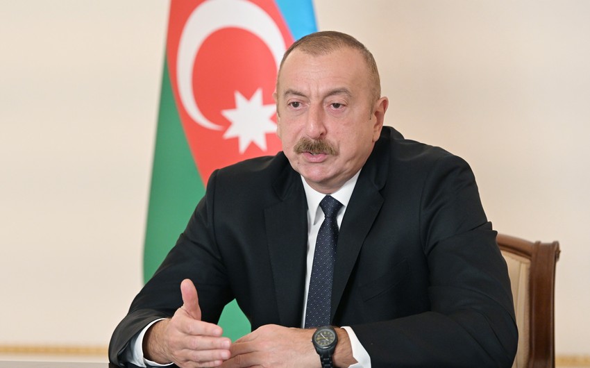 Azərbaycan Prezidenti: Dağlıq Qarabağ münaqişəsi həll olunub. Bununla bağlı danışıqlar aparası heç nə yoxdur