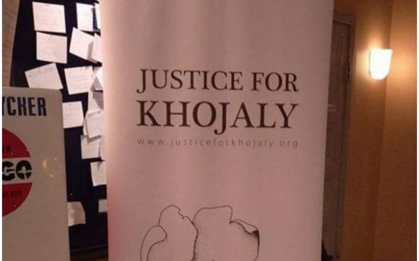 В Стокгольме размещены плакаты с надписью Справедливость к Ходжалы!