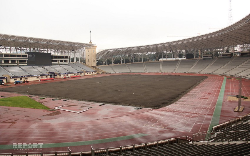 Tofiq Bəhramov adına Respublika Stadionu üçün 15 min kubmetr torpaq gətirilib - FOTO