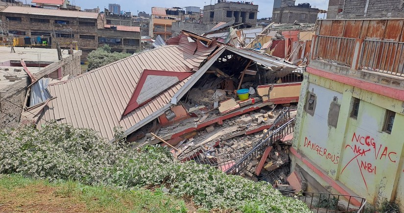 Eight-storey building collapses In Kenyan capital