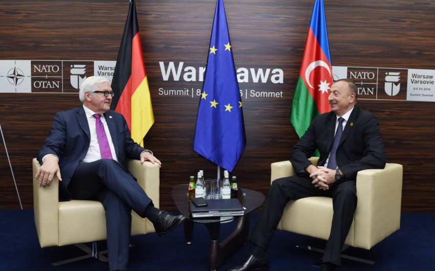 President of Azerbaijan Ilham Aliyev met with German FM
