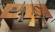 Azerbaijani police officers find weapons, ammunition in liberated Khankandi