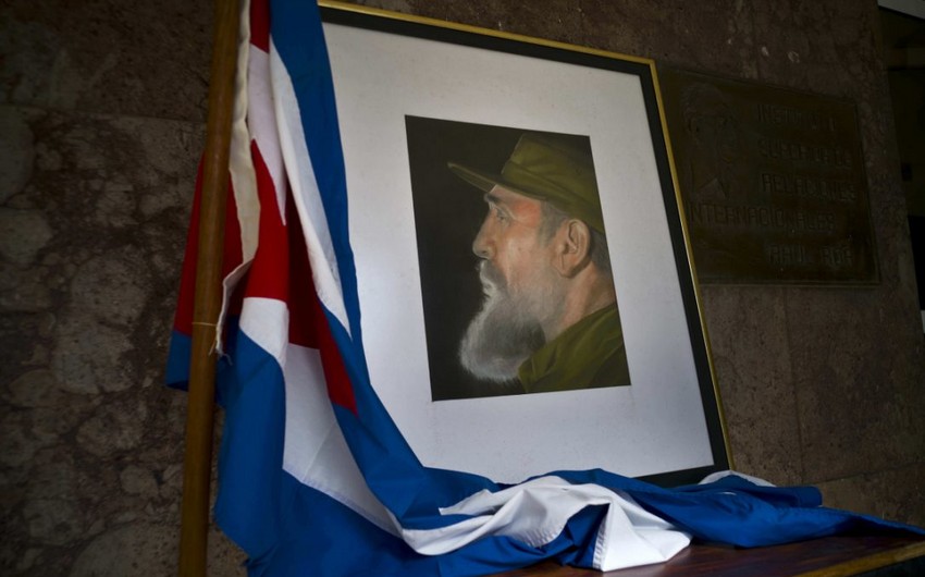 Cuban Embassy in Baku lowers flags to half mast
