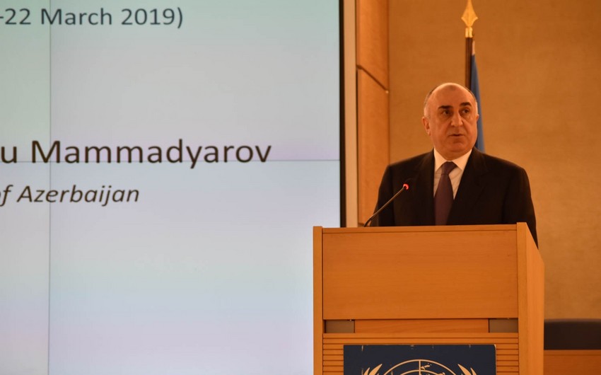 Foreign Minister addresses UNHRC over human rights of Azerbaijani IDPs