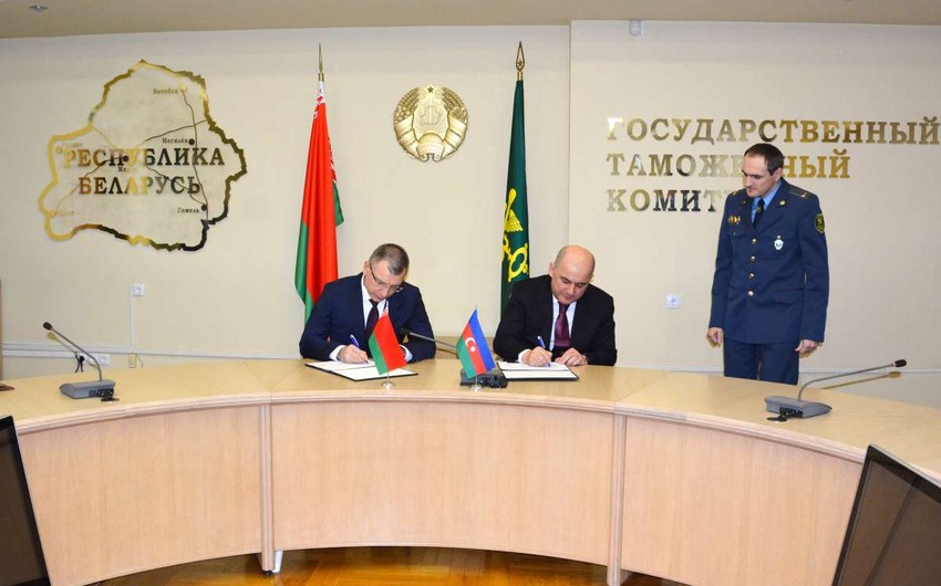 Azərbaycanla Belarus arasında gömrük işi sahəsində ikitərəfli əməkdaşlıq planı imzalanıb