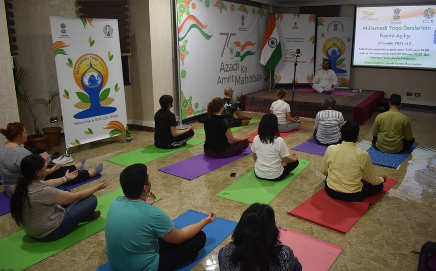 Indian embassy inaugurates regular Yoga classes in Baku