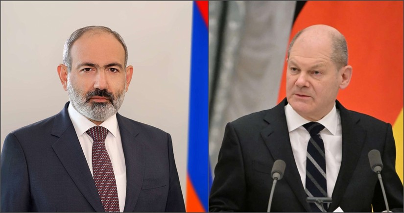 Pashinyan discusses Azerbaijan-Armenian peace process with Chancellor of Germany
