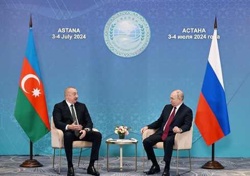 В Астане состоялась встреча президентов Азербайджана и России