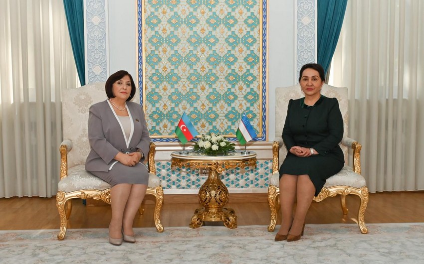 Azerbaijani parliament speaker meets with her Uzbek counterpart