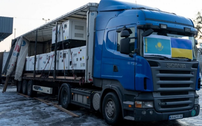 Kazakhstan sends generators intended for health facilities to Ukraine 