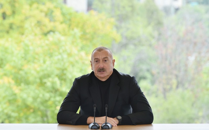 Ilham Aliyev talks about sabotage group sent to Hadrut from Armenia