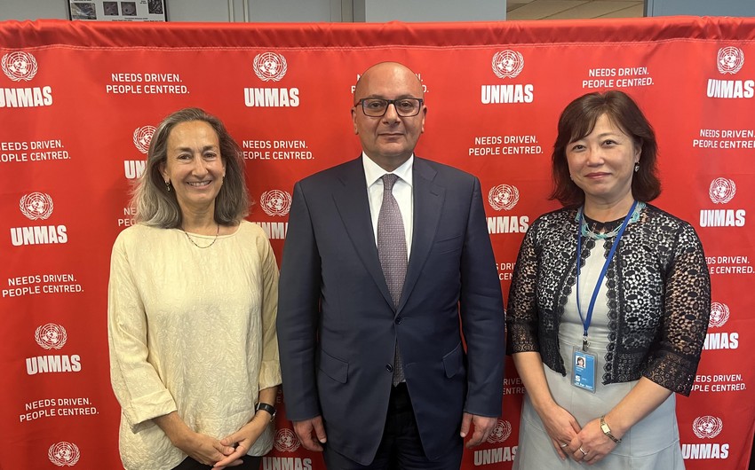 Head of Azerbaijan's Mine Action Agency meets with UNMAS Director