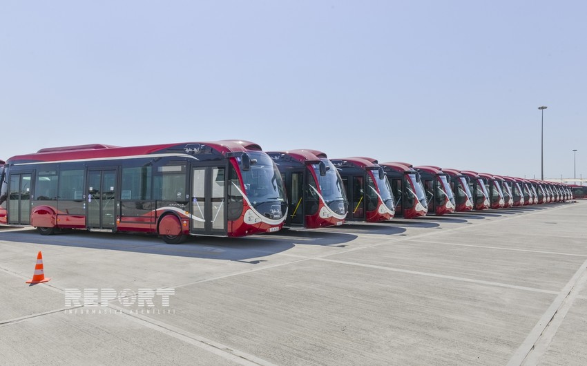 ​Azərbaycan paytaxtına gətirilən yeni sərnişin avtobusları iyulda istifadəyə veriləcək