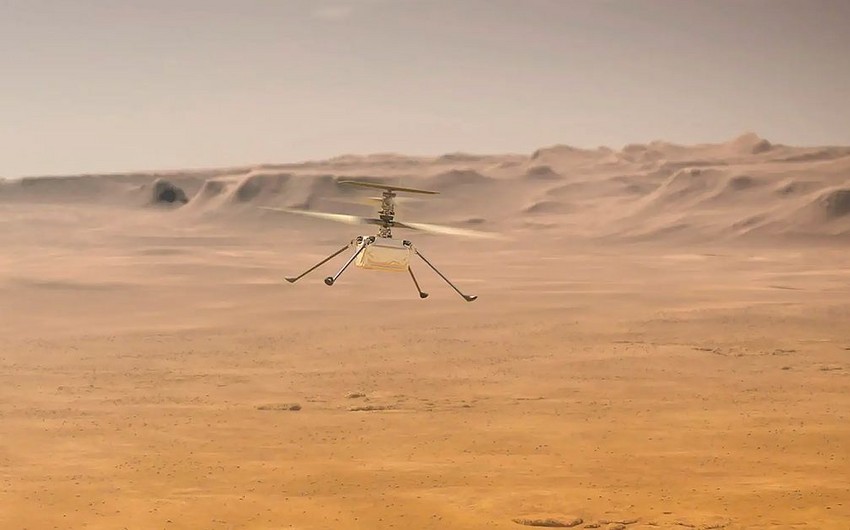 Dron-helikopter Marsda uğurlu uçuş həyata keçirib-