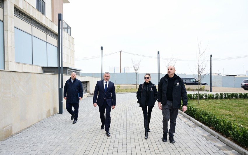 Prezident İlham Əliyev “Ağdam Residence” yaşayış kompleksində yaradılan şəraitlə tanış olub - YENİLƏNİB