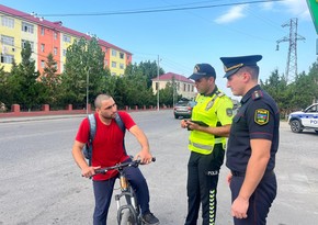 Qusarda qaydaları pozan velosipedçilərə qarşı profilaktik tədbir keçirilib