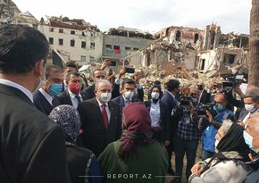 Mustafa Şentop visits victims of Ganja terror