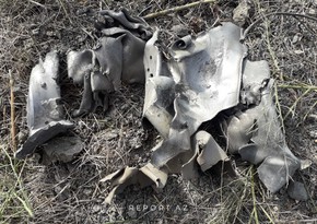 Обломки баллистической ракеты, выпущенной по Кюрдамиру 