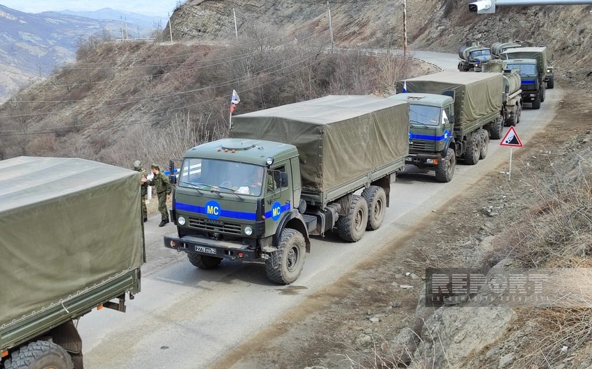 67 vehicles belonging to Russian peacekeepers pass unhindered on Khankandi-Lachin road