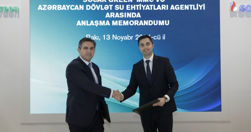 “SOCAR Green” Azərbaycanın su ehtiyatlarının idarə olunmasında enerji səmərəliliyinin artırılmasına dair memorandum imzalayıb