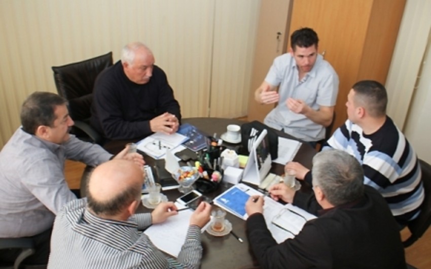 Members of Coaching Committee of AFFA met with Nikolay Adam