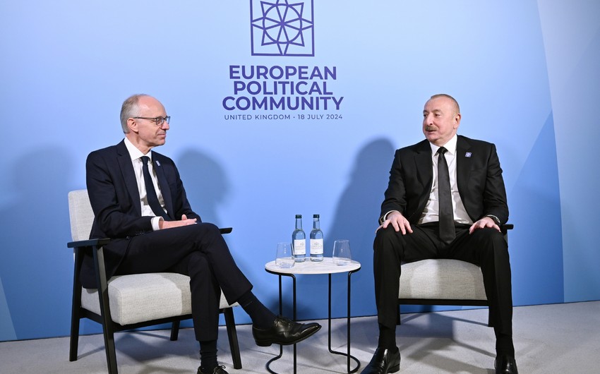 President of Azerbaijan Ilham Aliyev meets with Prime Minister of Luxembourg Luc Frieden in Oxford