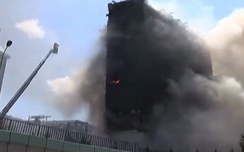 Пожар в бизнес-центре Стамбула потушен - ФОТО - ВИДЕО - ОБНОВЛЕНО