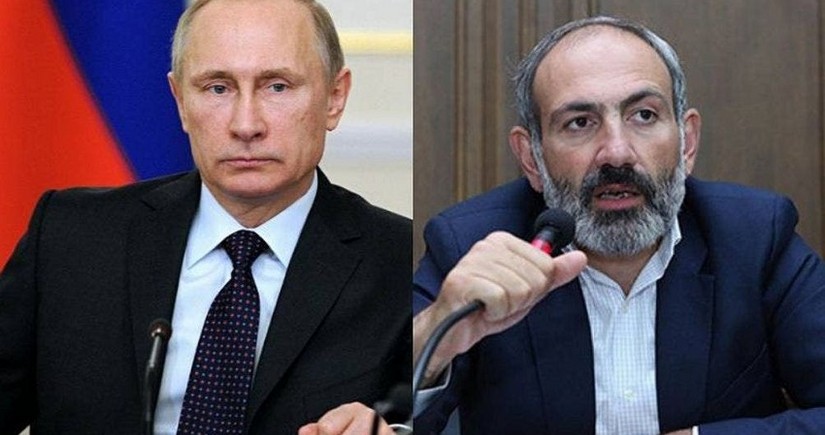 Putin, Pashinyan discuss demarcation of Azerbaijani-Armenian border