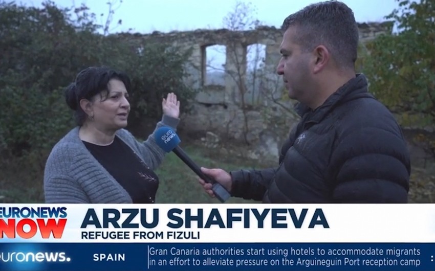 Euronews подготовил репортаж об освобожденном от оккупации городе Физули