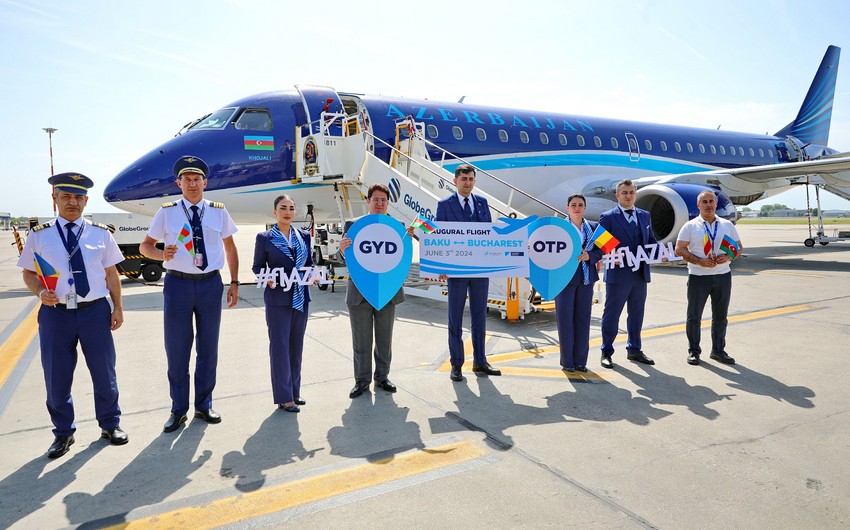 Ceremonial event in Bucharest welcomes AZAL's inaugural flight