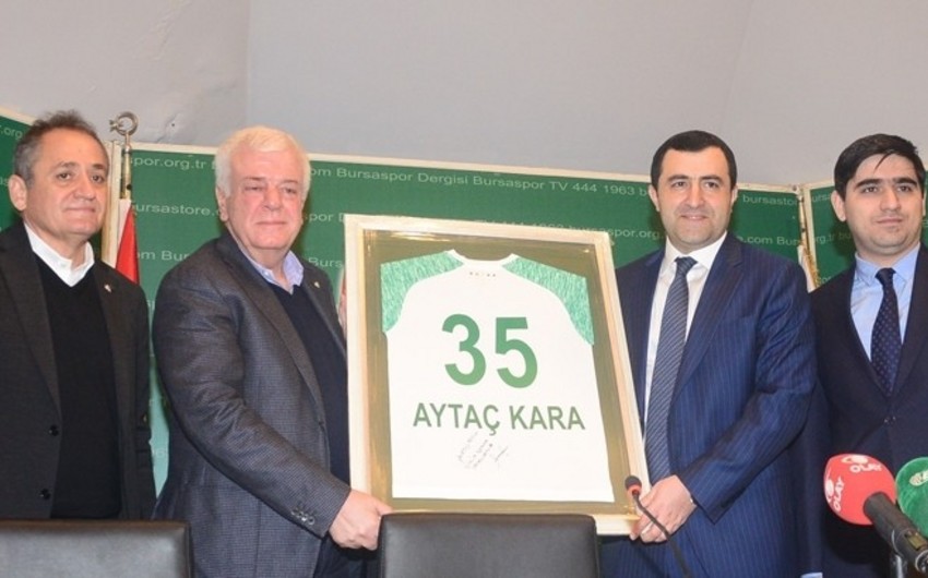 Bursaspor və Neftçi klubları arasında əməkdaşlıq müqaviləsi imzalanıb - FOTO