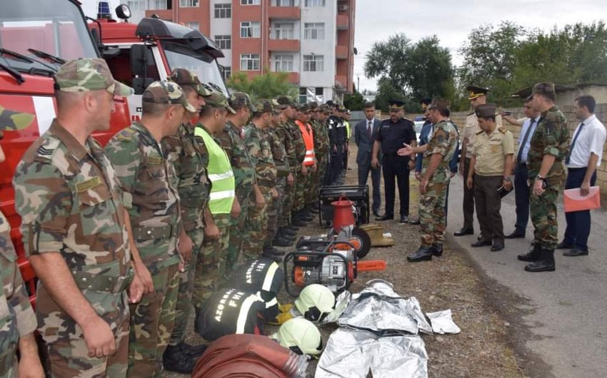 İmişlidə FHN-nin Muğan Regional Mərkəzi nümunəvi mülki müdafiə məşqi keçirib