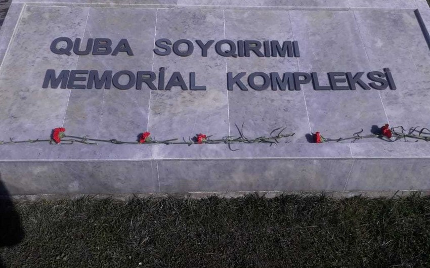 Quba Soyqırımı Memorial Kompleksində soyqırımı qurbanları anılır