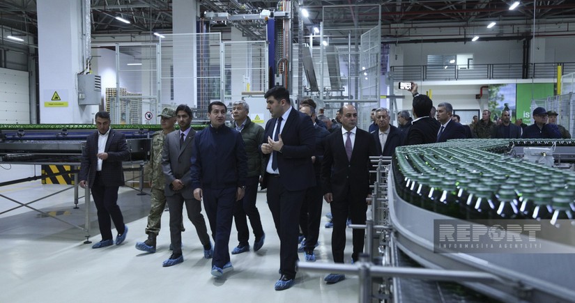 Foreign diplomats visit Istisu mineral water plant in Azerbaijan's Kalbajar