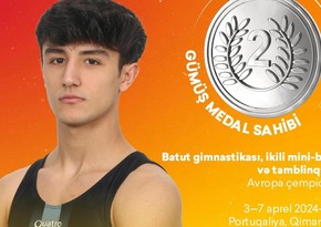 Азербайджанский гимнаст завоевал серебро на чемпионате Европы
