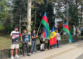 Moldova azərbaycanlıları BMT-nin Kişinyovdakı nümayəndəliyi qarşısında aksiya keçirib